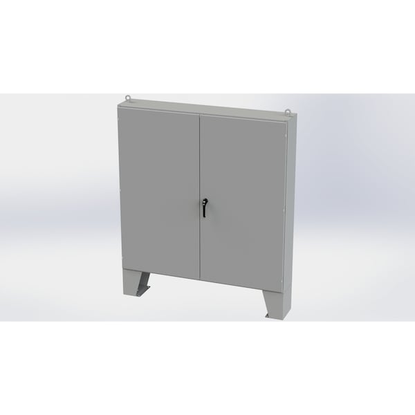 3 Point Latch with Padlock/Keylock Handle Electrical Enclosures, 72 in H, 12 in D, 72 in W